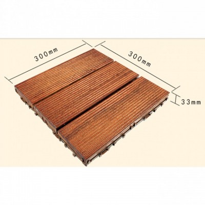 Solid Decking For Outdoor Decoration Composite Weather Resistance