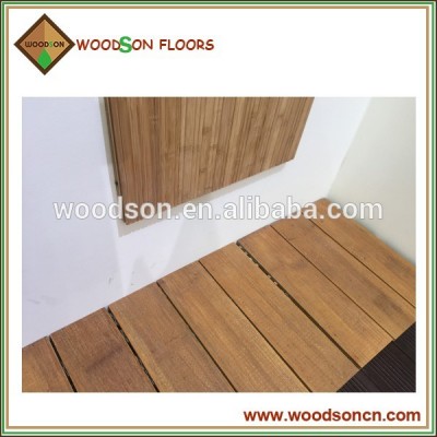 strand woven waterproof outdoor 100% solid bamboo deck flooring