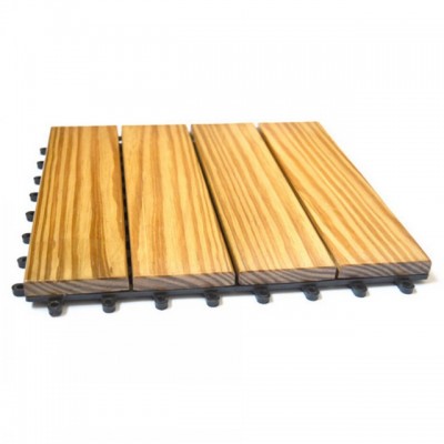 Cheap Pine Solid Outdoor Decking With Plastic Based