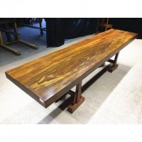 Developed Simple Home And Commercial Solid Okan Wood Table Top Table Base For Cafe Shop